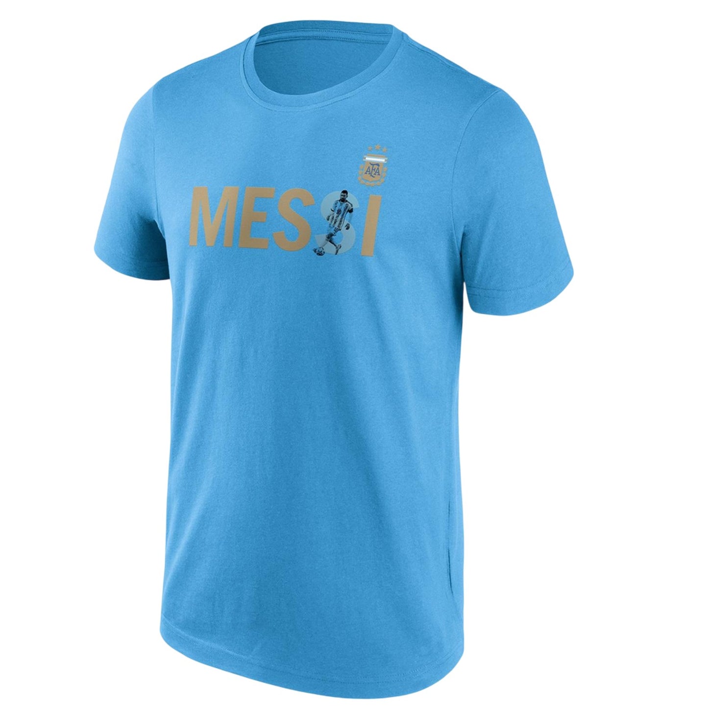 Blue - Front - Argentina Mens Lionel Messi T-Shirt
