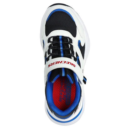 White-Black-Blue - Lifestyle - Skechers Childrens-Kids Bobsbamina Colour Block Trainers