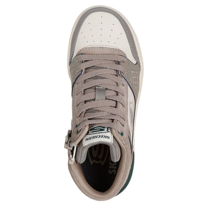 Taupe - Side - Skechers Childrens-Kids SKX-228 Trainers
