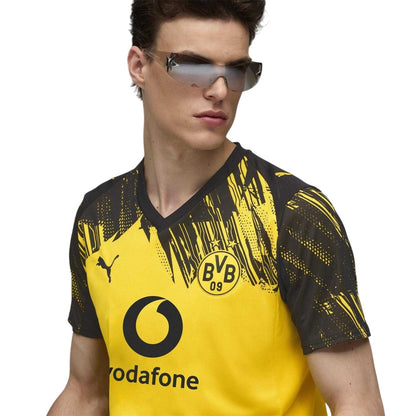 Yellow-Black - Side - Borussia Dortmund Mens 2025-26 Short-Sleeved Home Jersey