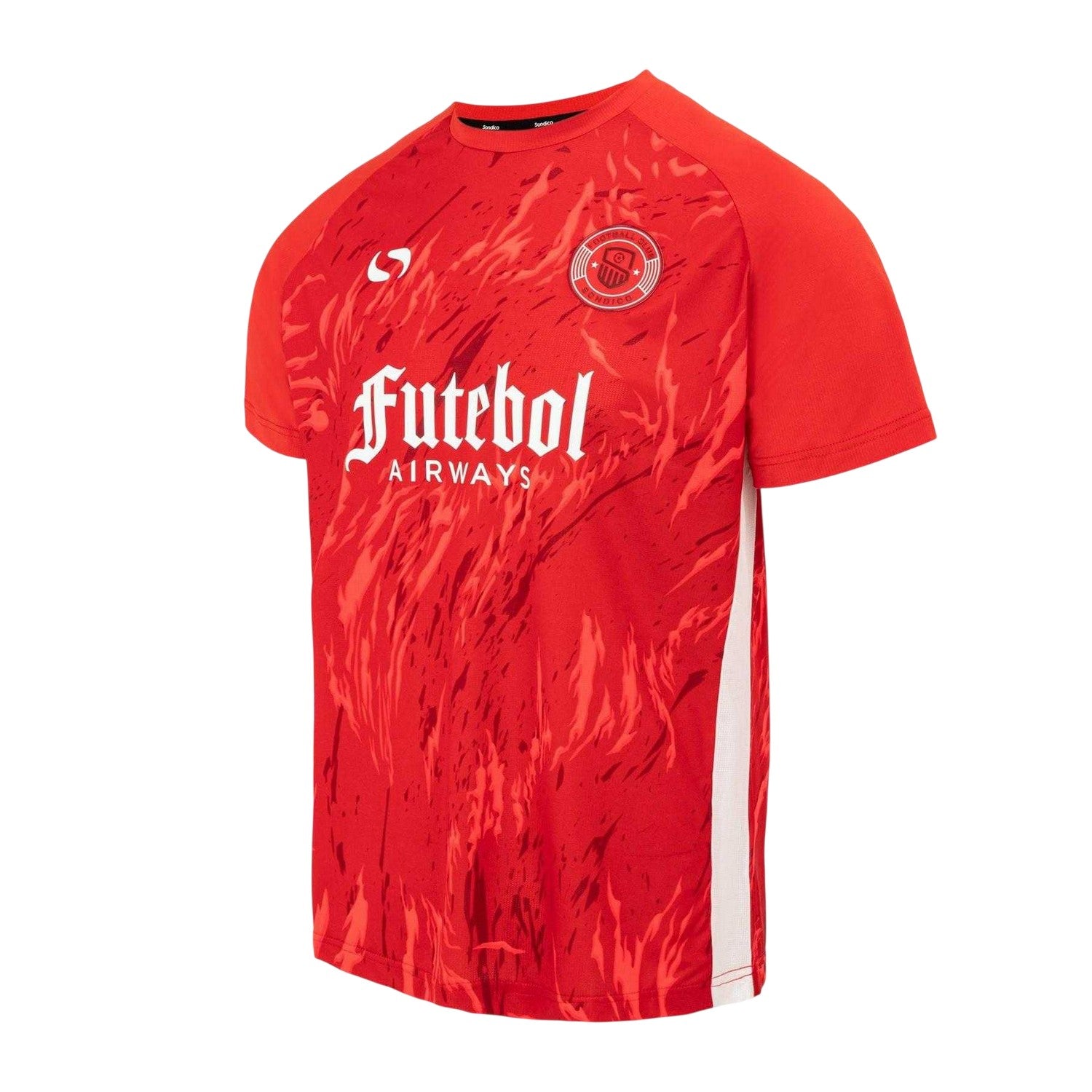 Red - Side - Sondico Mens Football Jersey