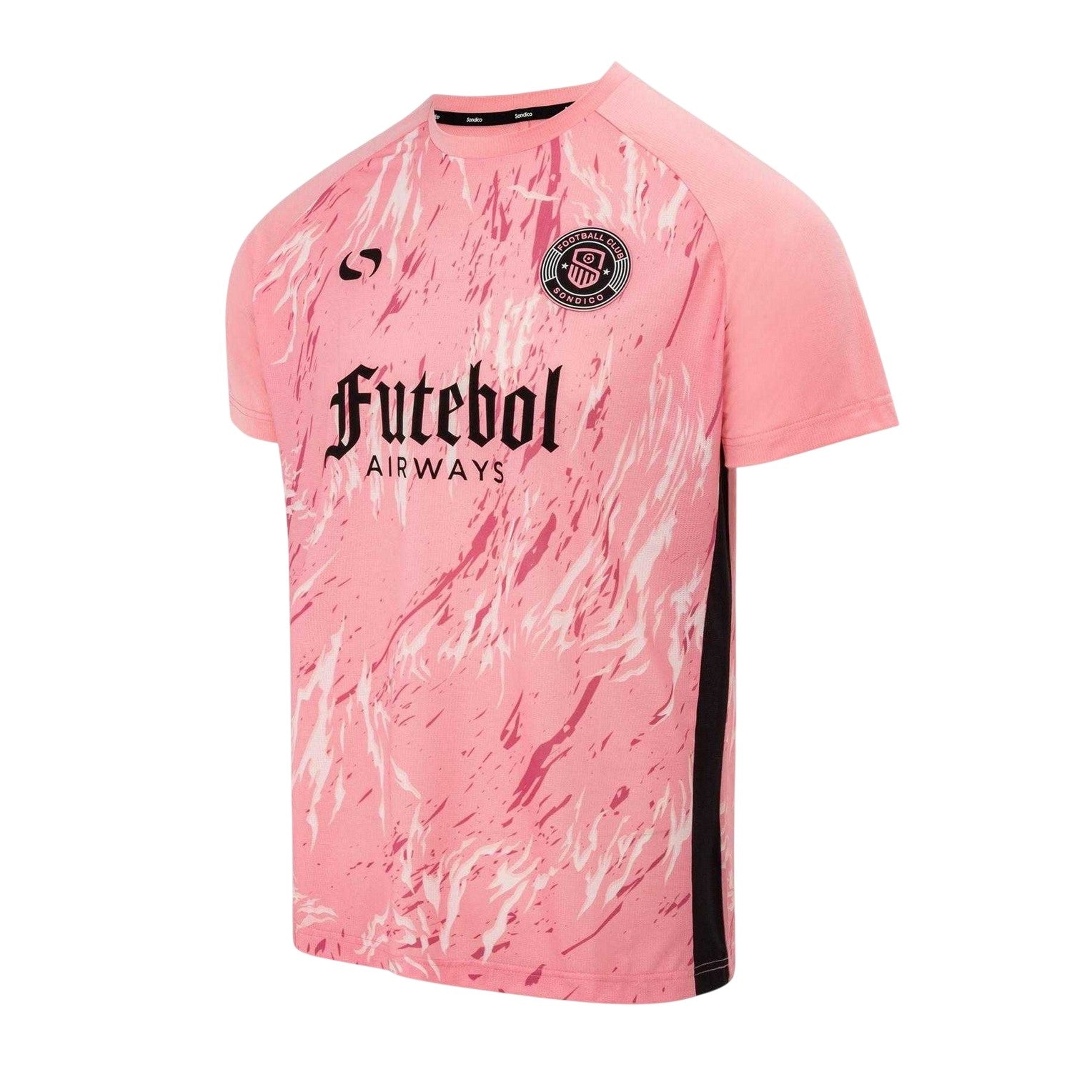 Pink - Side - Sondico Mens Football Jersey