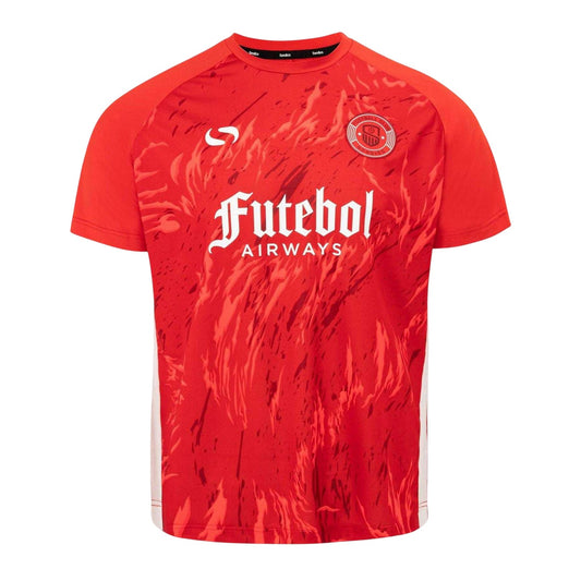 Red - Front - Sondico Mens Football Jersey
