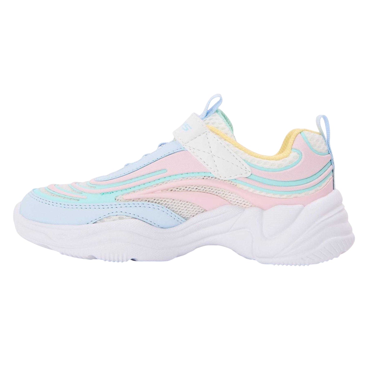 White-Green-Black - Back - Skechers Girls Litestyles Trainers