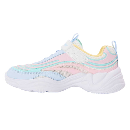 White-Green-Black - Back - Skechers Girls Litestyles Trainers