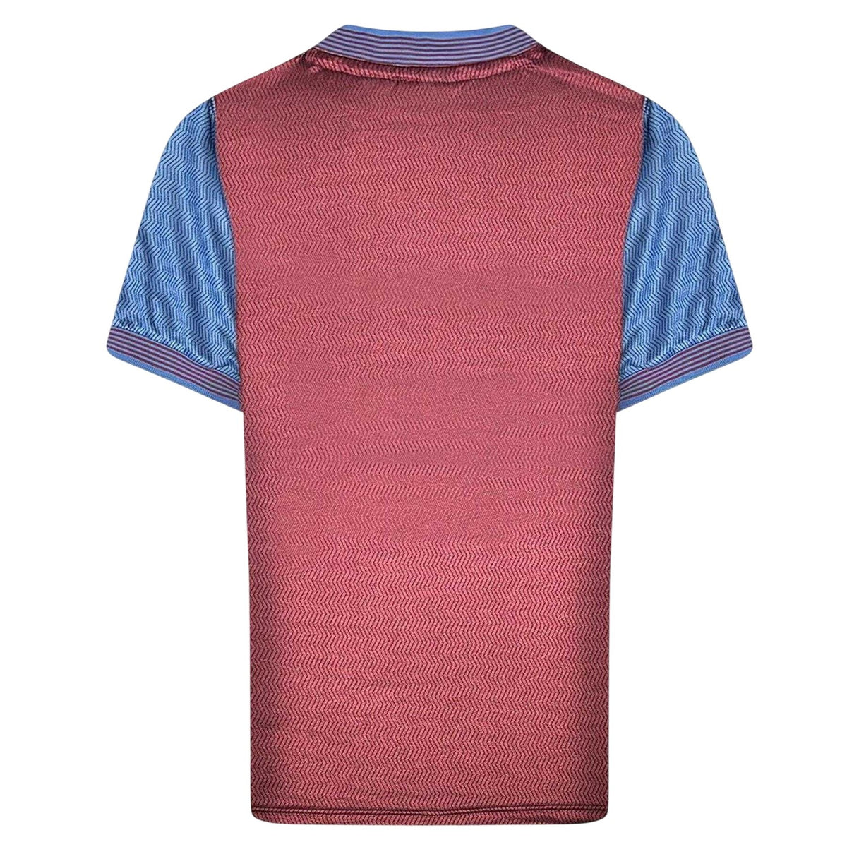 Claret-Blue - Back - Adidas Mens Aston Villa FC Short-Sleeved Football Jersey