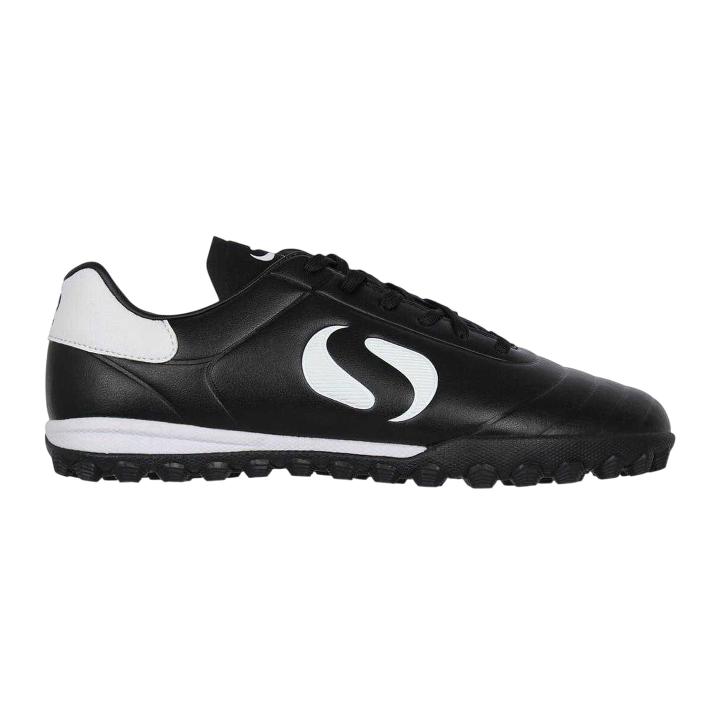 Black-White - Front - Sondico Childrens-Kids Strike Astro Turf Trainers