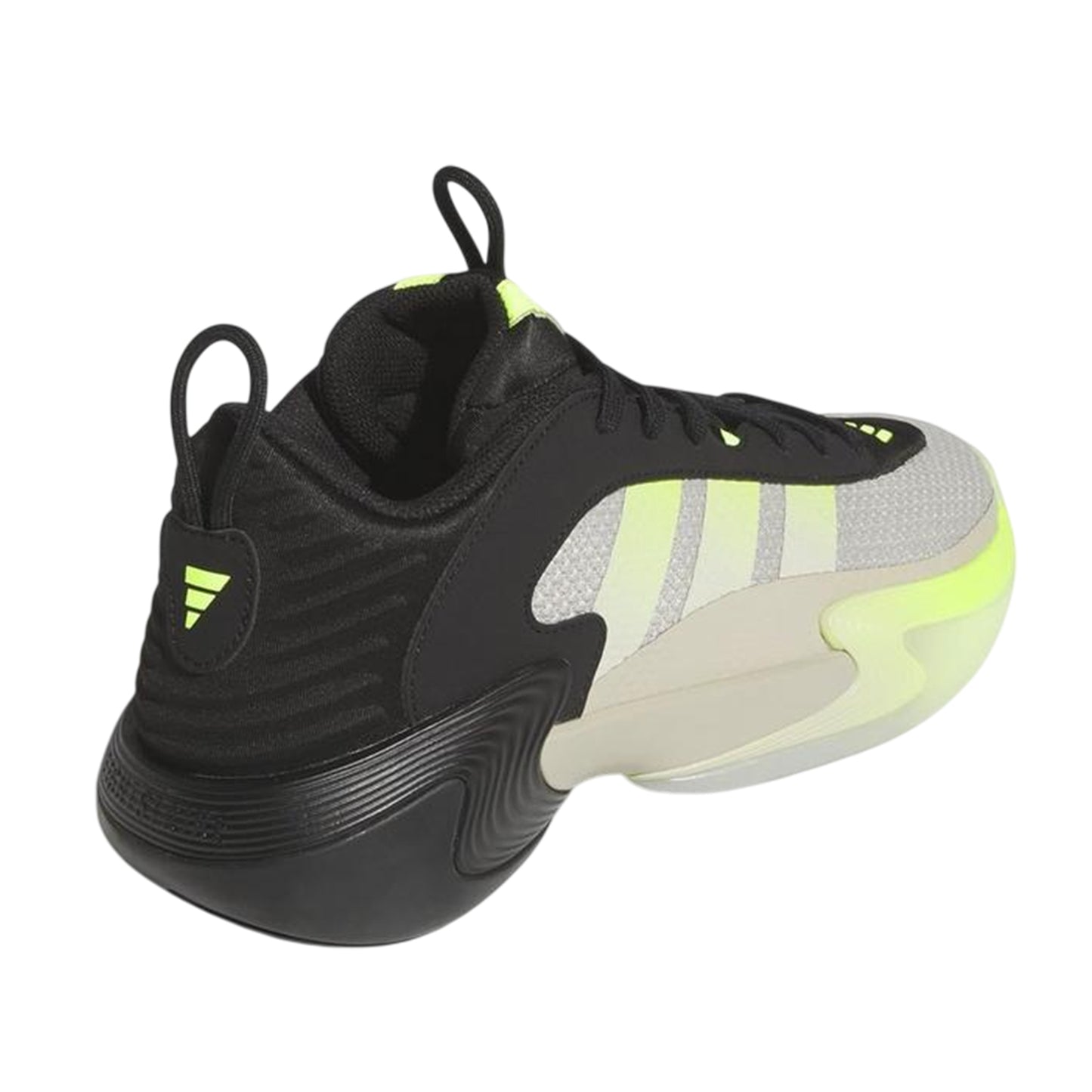 Putty Grey - Back - Adidas Mens 3 Stripes Lace Up Basketball Shoes