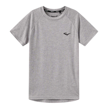 Grey Marl Marl - Front - Everlast Childrens-Kids Flex Logo T-Shirt