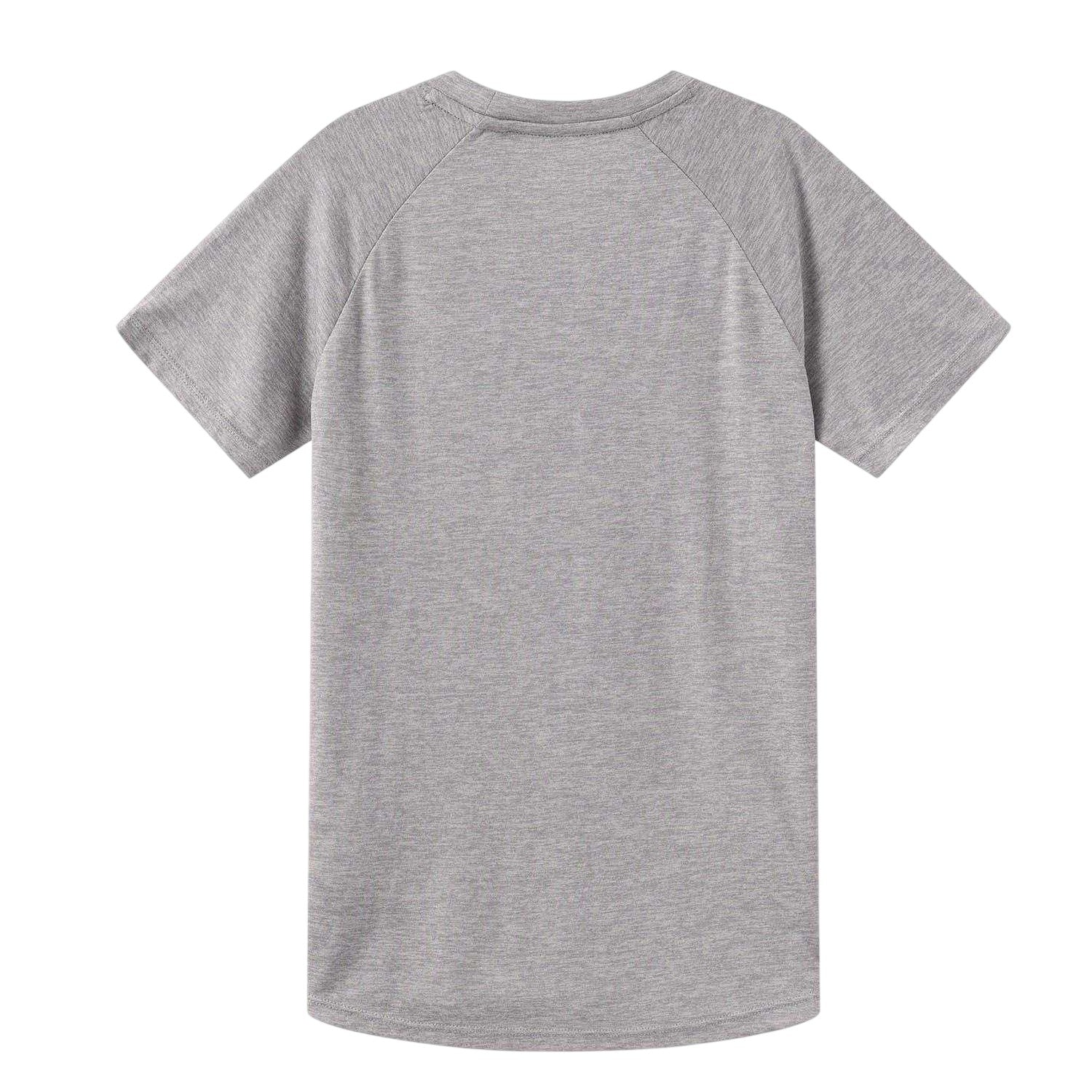 Grey Marl Marl - Back - Everlast Childrens-Kids Flex Logo T-Shirt
