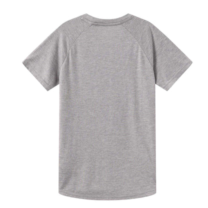 Grey Marl Marl - Back - Everlast Childrens-Kids Flex Logo T-Shirt
