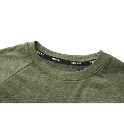 Khaki Marl - Side - Everlast Childrens-Kids Flex Logo T-Shirt