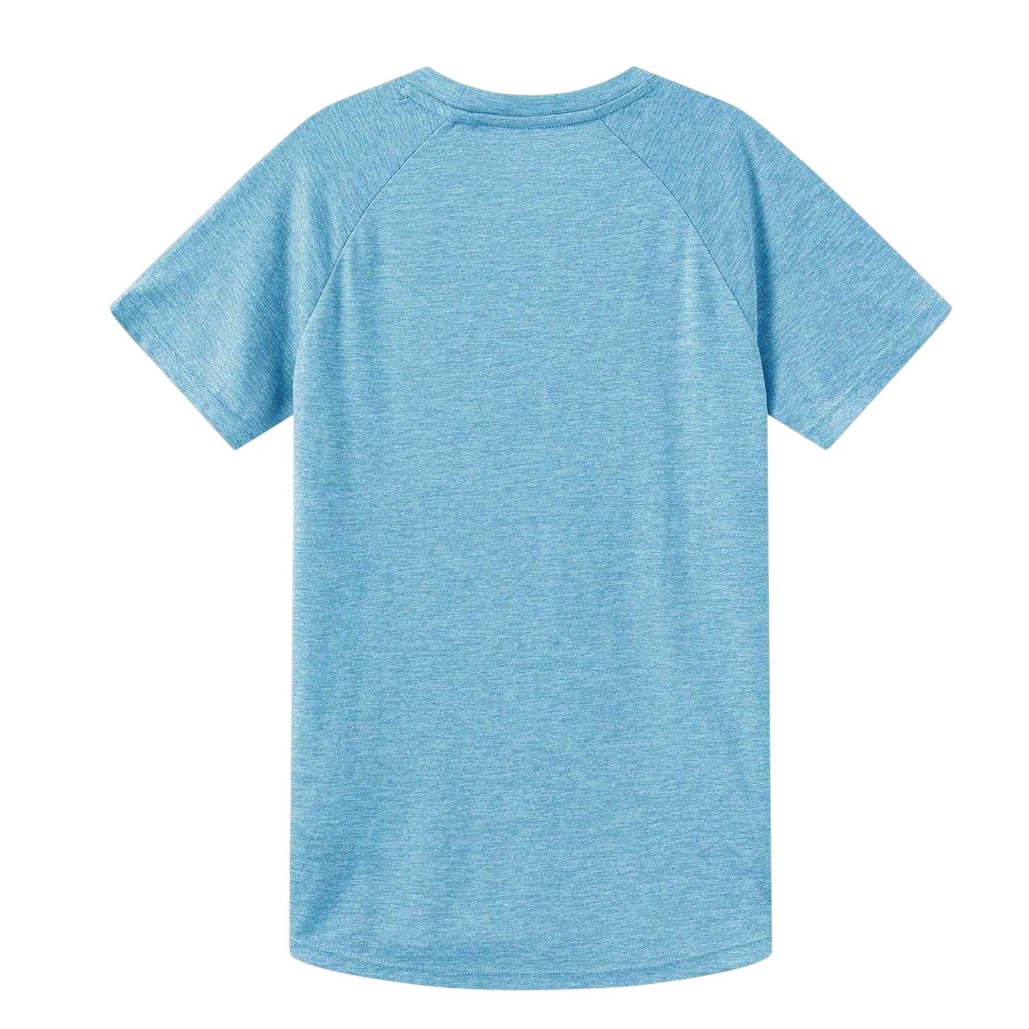 Light Blue Marl - Back - Everlast Childrens-Kids Flex Logo T-Shirt