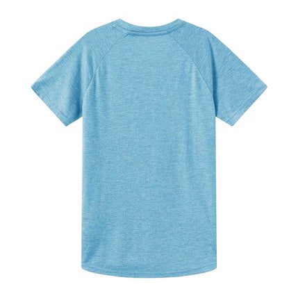 Light Blue Marl - Back - Everlast Childrens-Kids Flex Logo T-Shirt