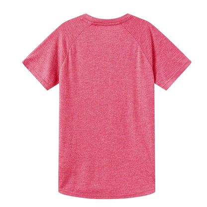 Pink Marl - Back - Everlast Childrens-Kids Flex Logo T-Shirt
