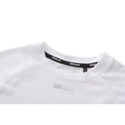 White - Side - Everlast Childrens-Kids Flex Logo T-Shirt