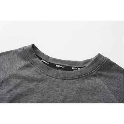 Charcoal Marl - Side - Everlast Childrens-Kids Flex Logo T-Shirt