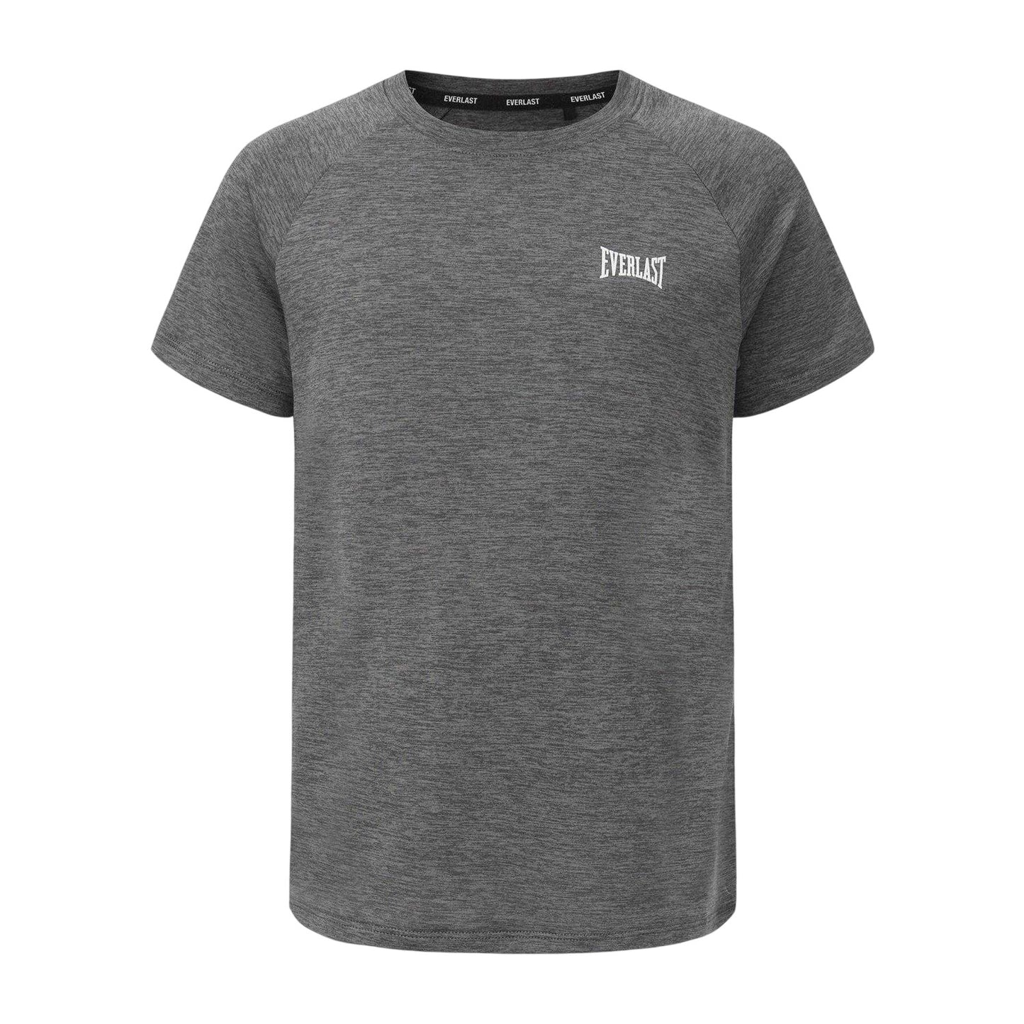 Charcoal Marl Marl - Front - Everlast Childrens-Kids Flex Logo T-Shirt