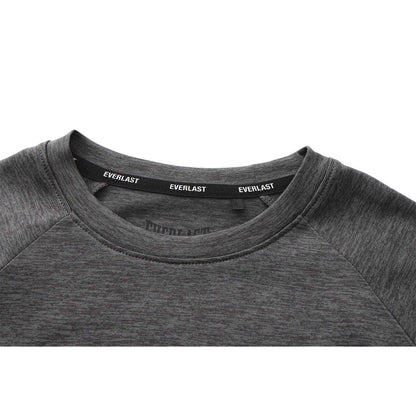 Charcoal Marl Marl - Side - Everlast Childrens-Kids Flex Logo T-Shirt