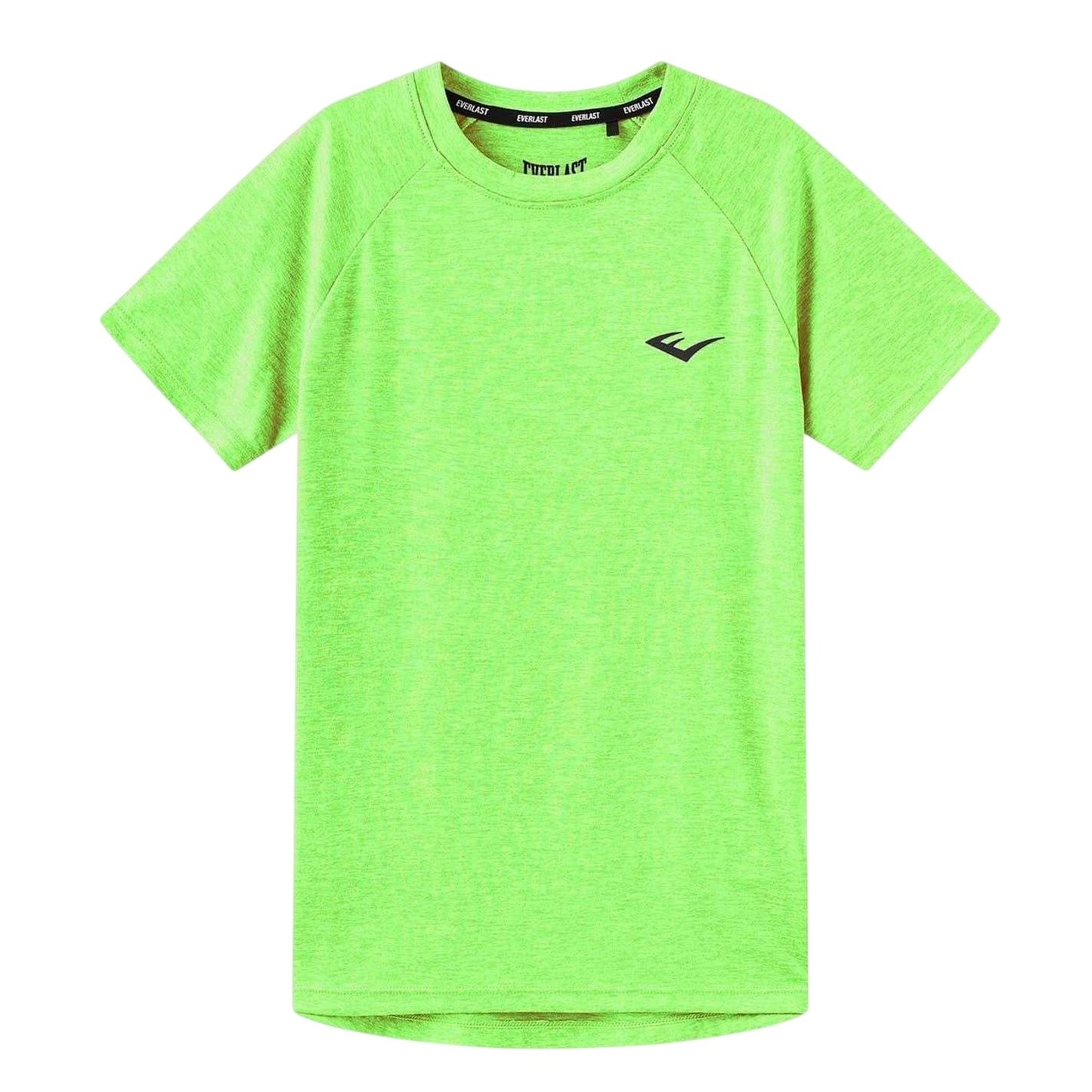Fluorescent Green - Front - Everlast Childrens-Kids Flex Logo T-Shirt
