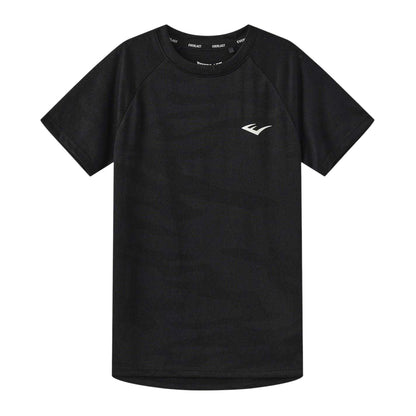 Black - Front - Everlast Childrens-Kids Flex Logo T-Shirt