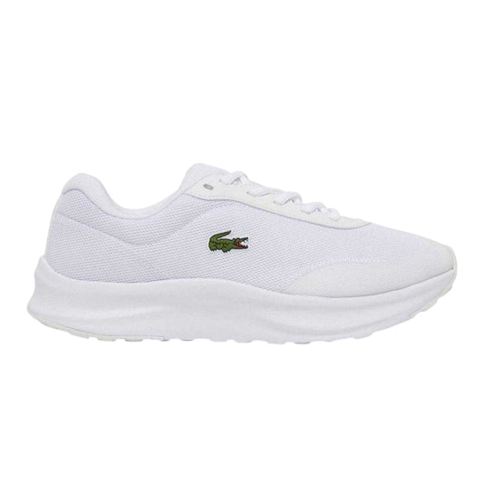White - Front - Lacoste Mens Neo Runbase Mesh Cushioned Trainers