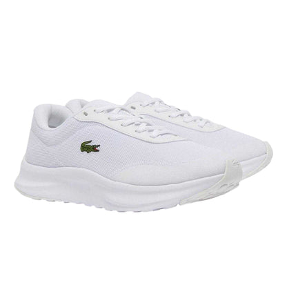 White - Back - Lacoste Mens Neo Runbase Mesh Cushioned Trainers