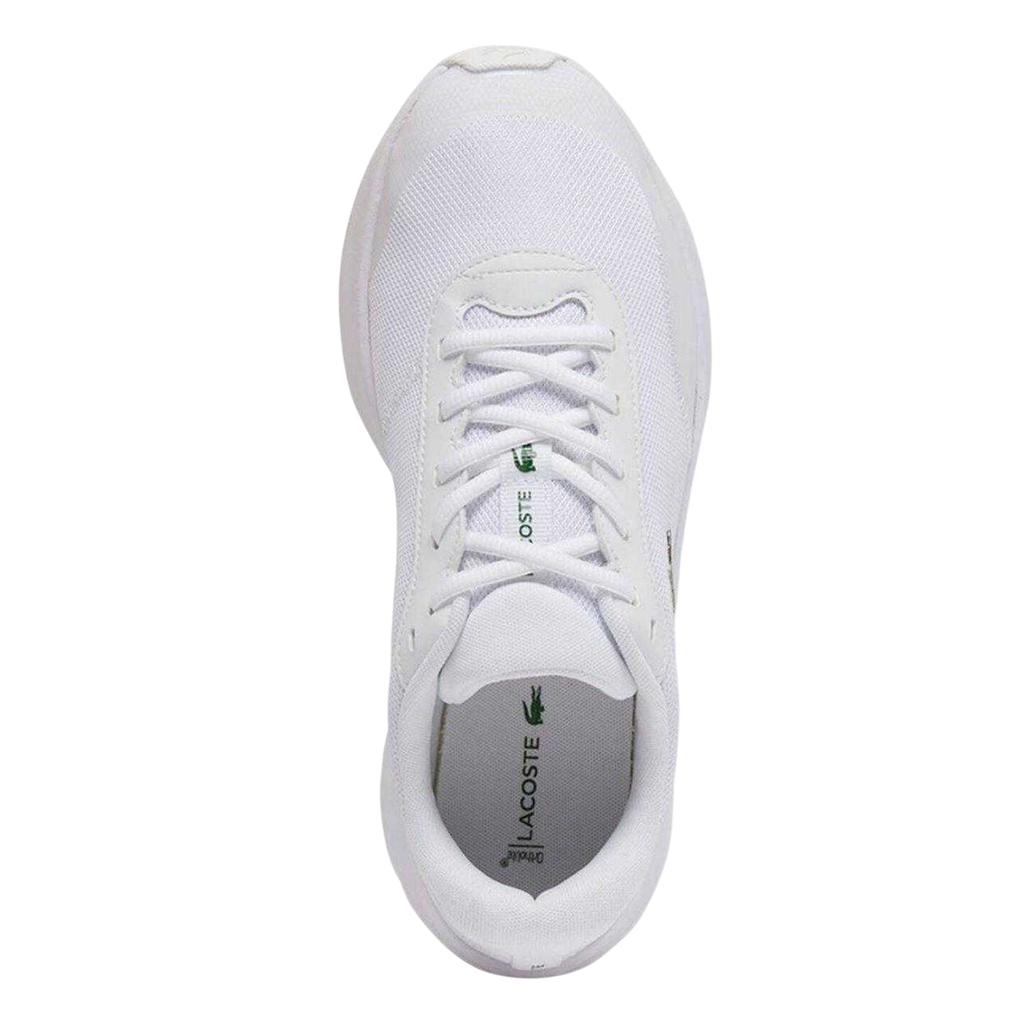 White - Side - Lacoste Mens Neo Runbase Mesh Cushioned Trainers