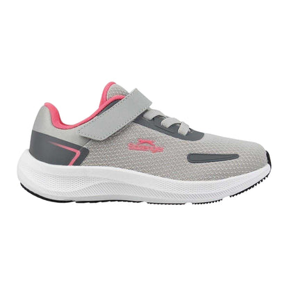 Grey-Pink - Front - Slazenger Childrens-Kids Assent Trainers