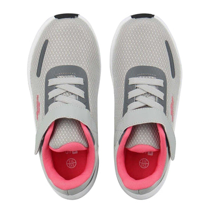 Grey-Pink - Side - Slazenger Childrens-Kids Assent Trainers
