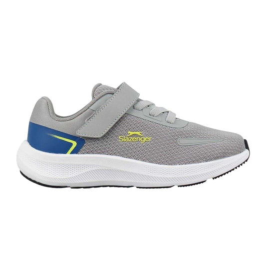 Grey-Lime - Front - Slazenger Childrens-Kids Assent Trainers