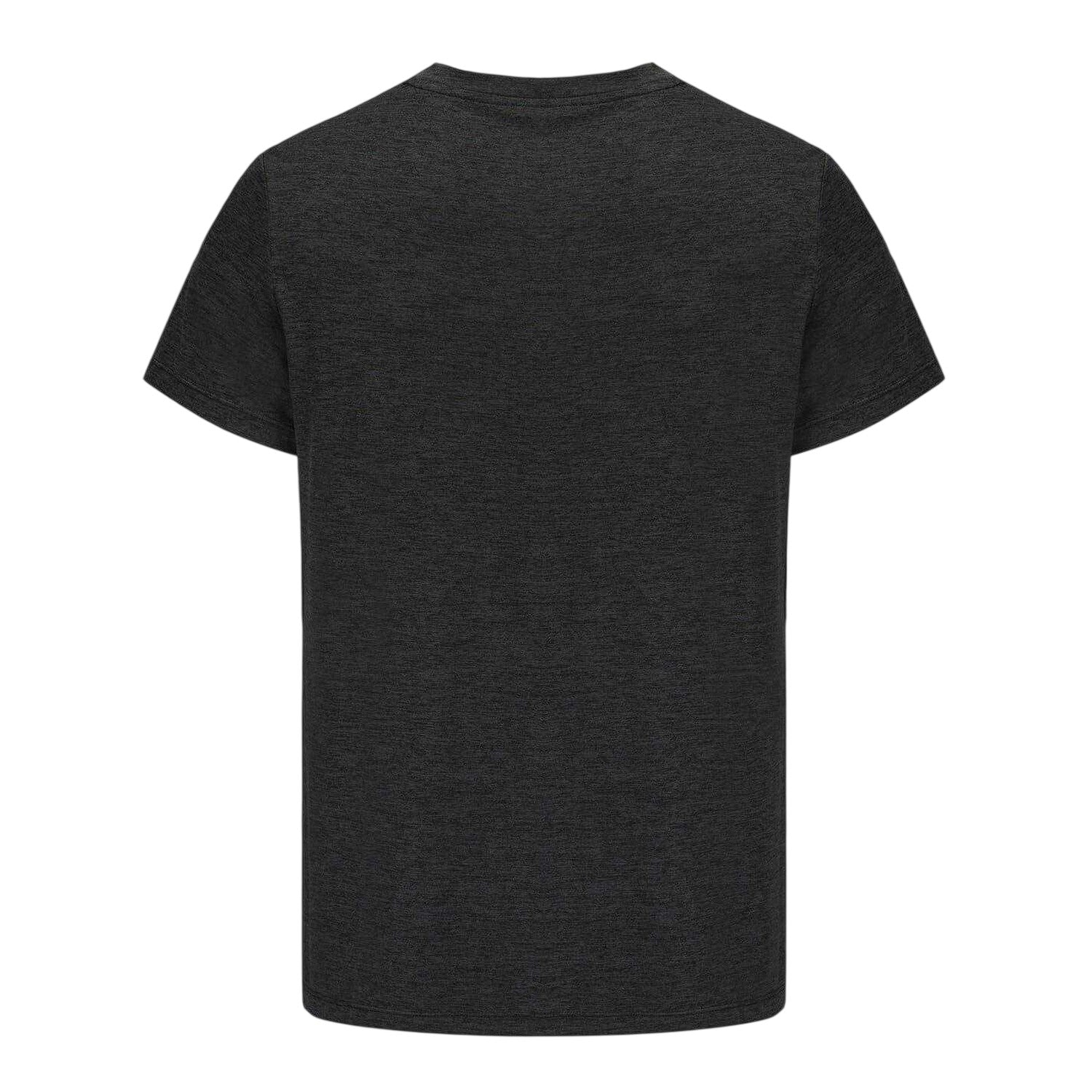 Black - Back - USA Pro Womens-Ladies Plain V Neck T-Shirt