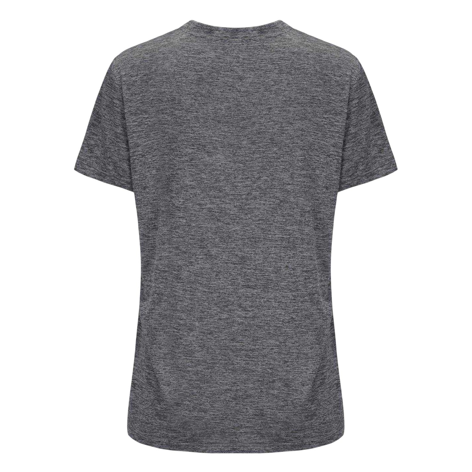 Charcoal - Back - USA Pro Womens-Ladies Plain V Neck T-Shirt