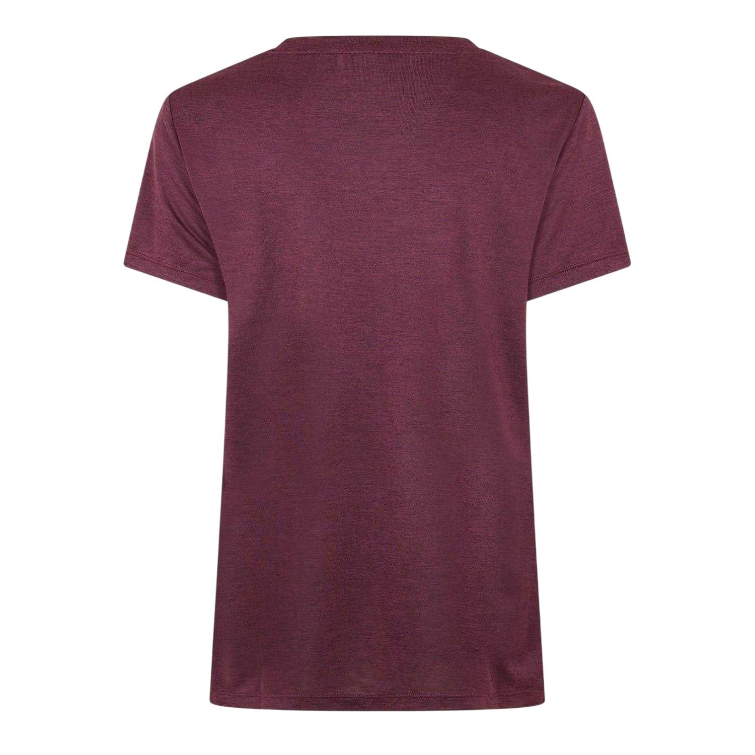 Dark Cherry - Back - USA Pro Womens-Ladies Plain V Neck T-Shirt