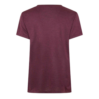 Dark Cherry - Back - USA Pro Womens-Ladies Plain V Neck T-Shirt