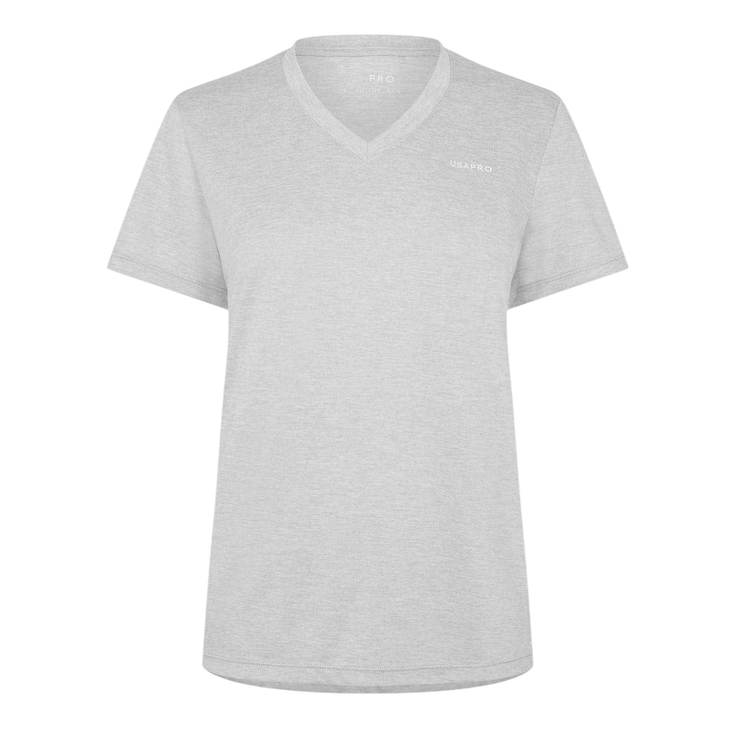 Sage - Front - USA Pro Womens-Ladies Plain V Neck T-Shirt