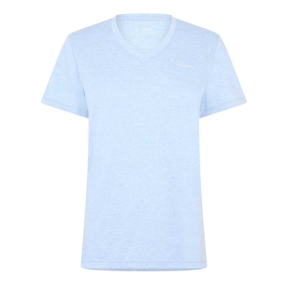 Brunnera Blue - Front - USA Pro Womens-Ladies Plain V Neck T-Shirt