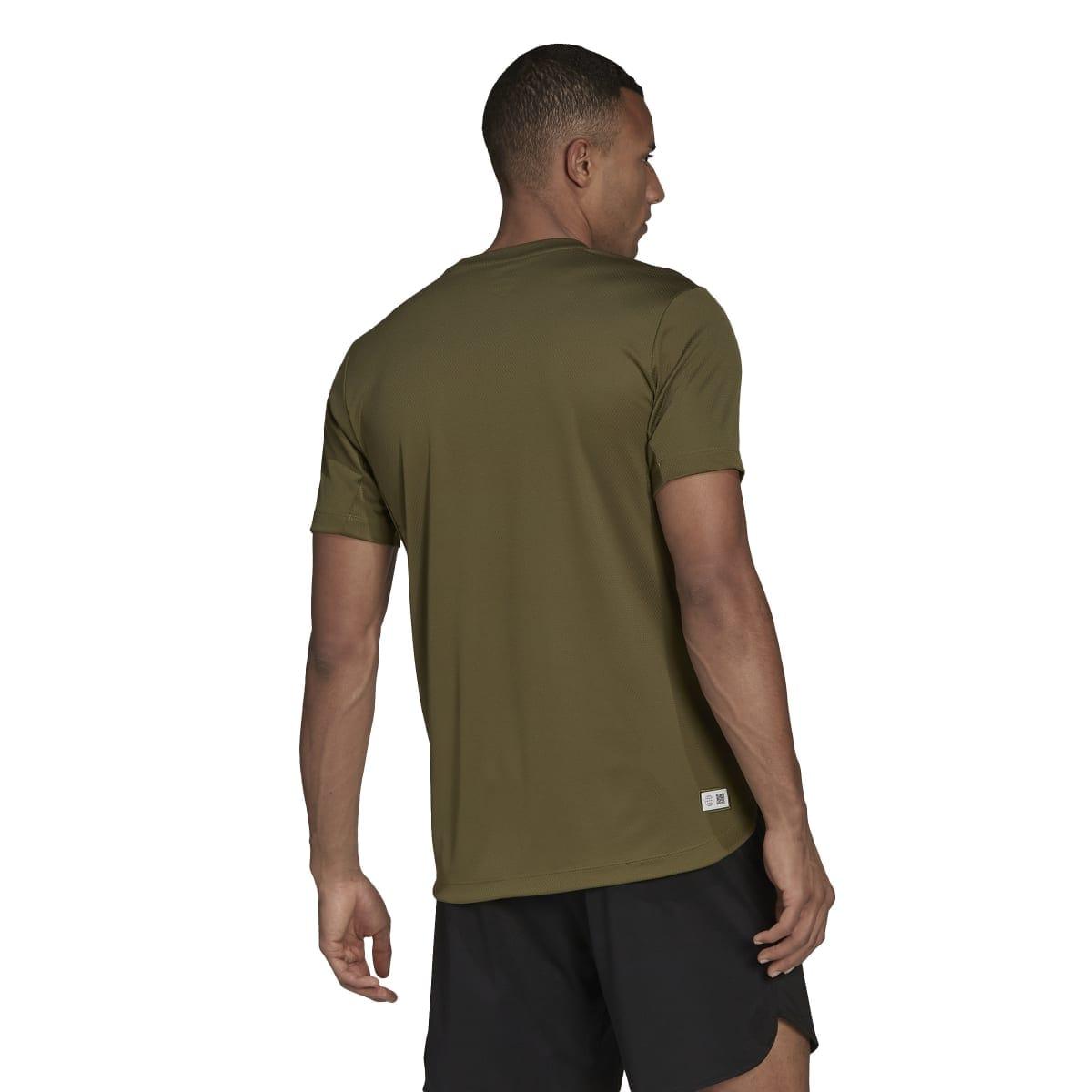 Olive - Back - Adidas Mens Made To Be Remade T-Shirt