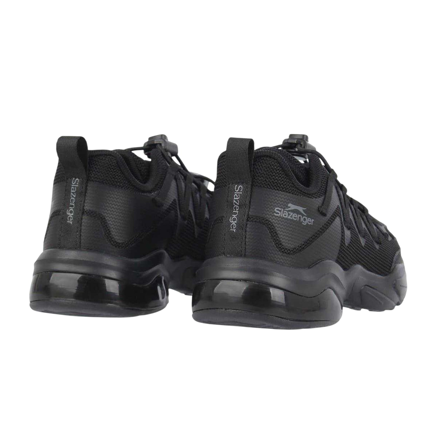 Black - Back - Slazenger Childrens-Kids Chunky Heel Trainers