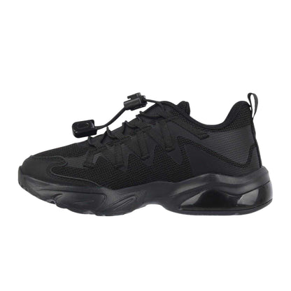 Black - Side - Slazenger Childrens-Kids Chunky Heel Trainers