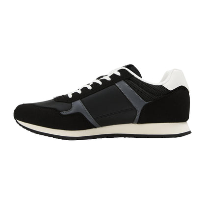 Black - Back - Tommy Jeans Mens Round Toe Running Trainers