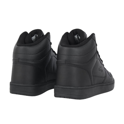 Black - Back - Slazenger Mens Tower Wint Leather High Top Trainers
