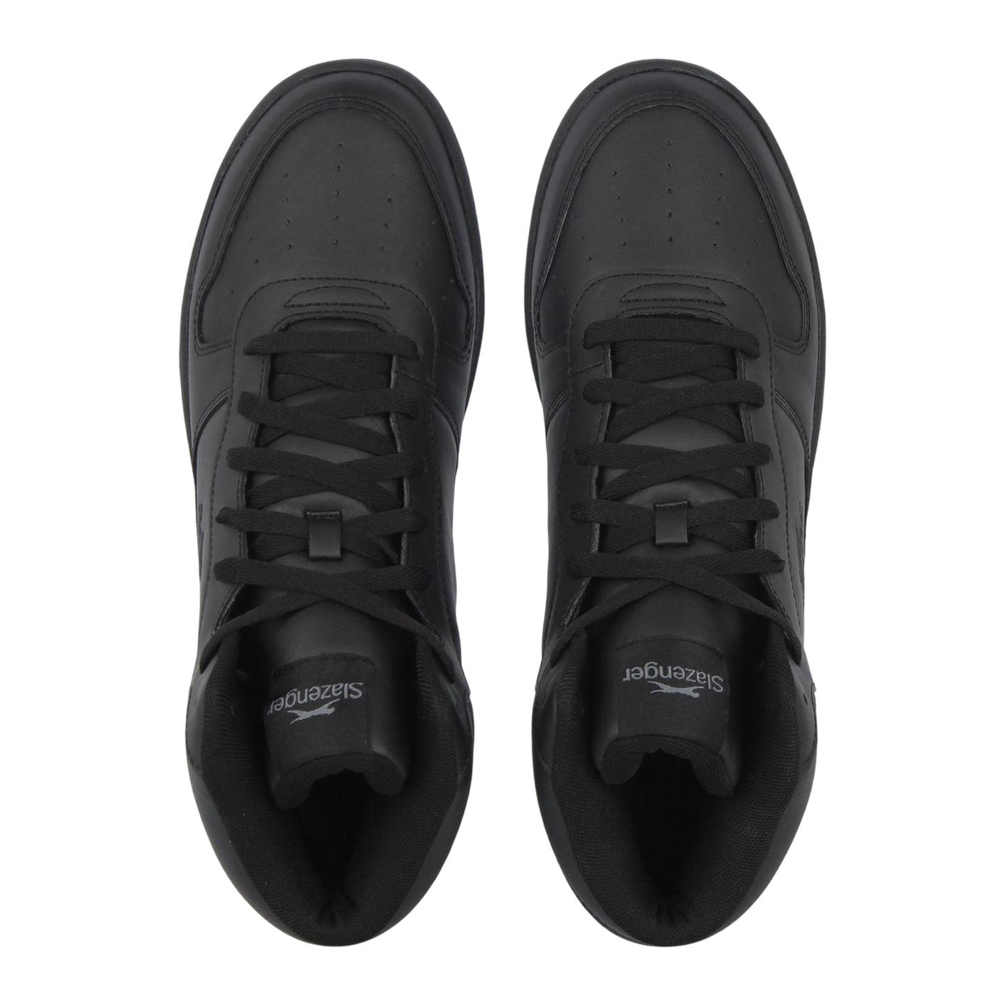 Black - Lifestyle - Slazenger Mens Tower Wint Leather High Top Trainers