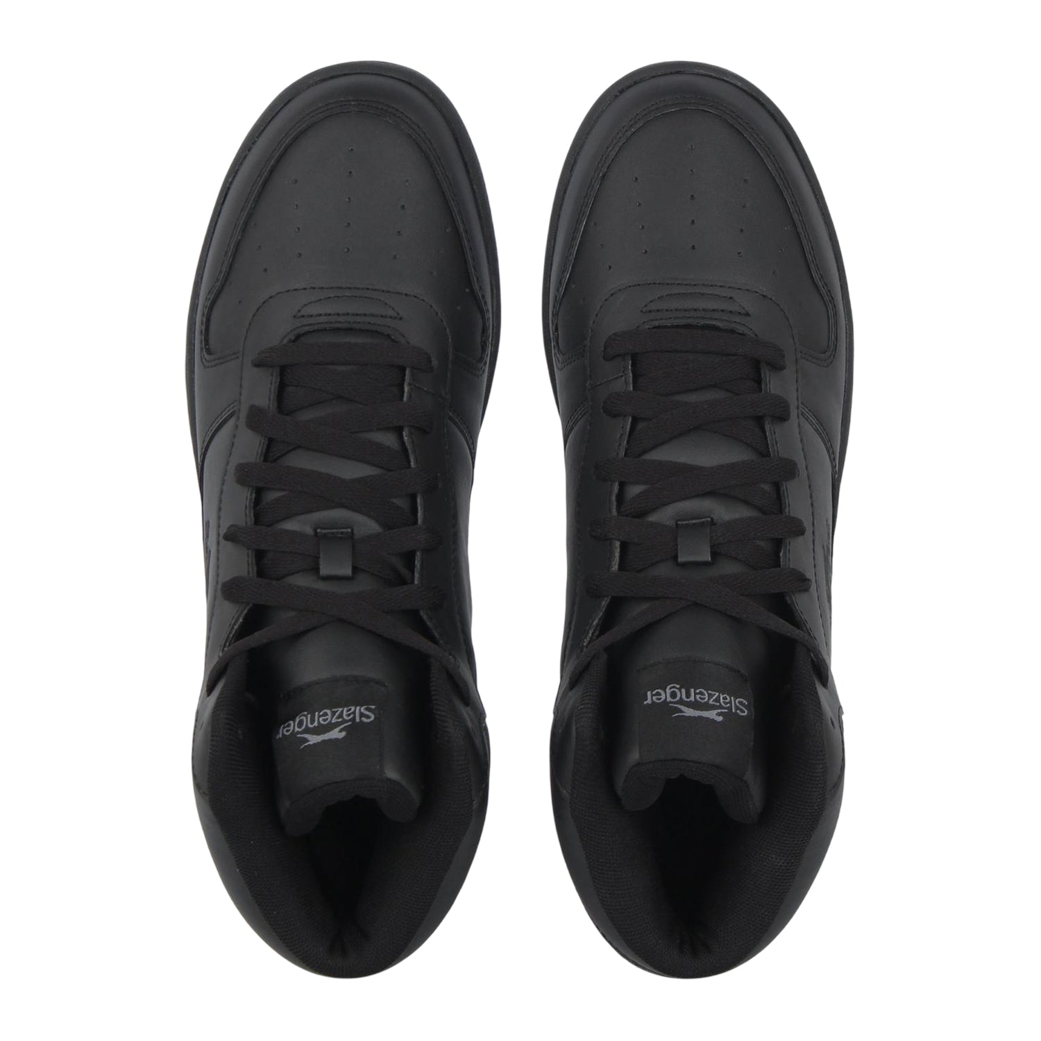 Black - Lifestyle - Slazenger Mens Tower Wint Leather High Top Trainers