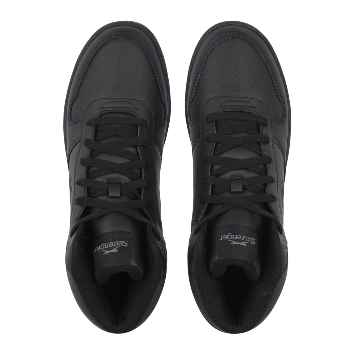 Black - Lifestyle - Slazenger Mens Tower Wint Leather High Top Trainers