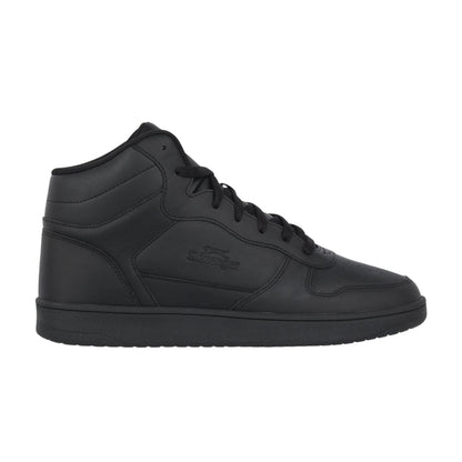 Black - Front - Slazenger Mens Tower Wint Leather High Top Trainers