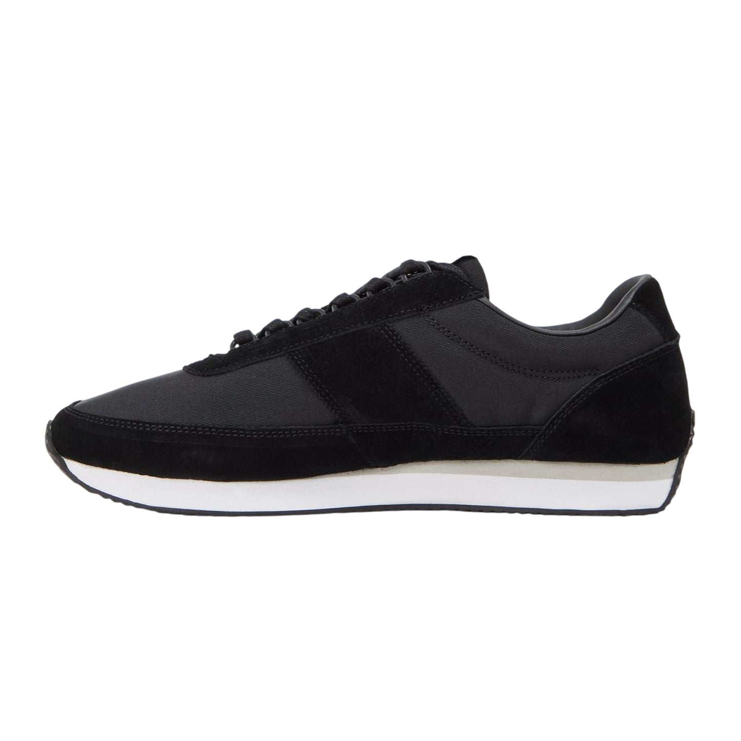 Black - Back - Farah Mens Darton Dual Fabric Trainers