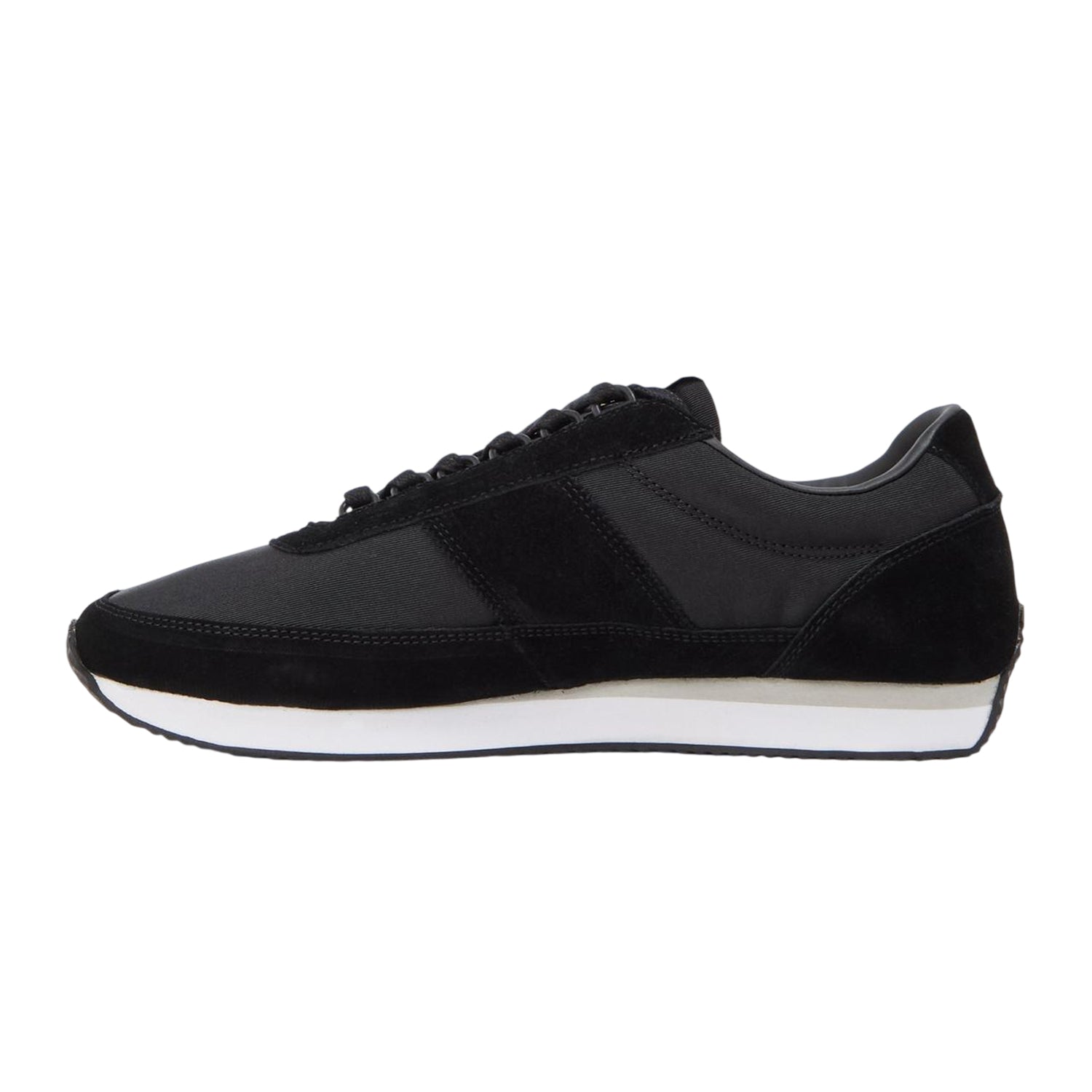 Black - Back - Farah Mens Darton Dual Fabric Trainers