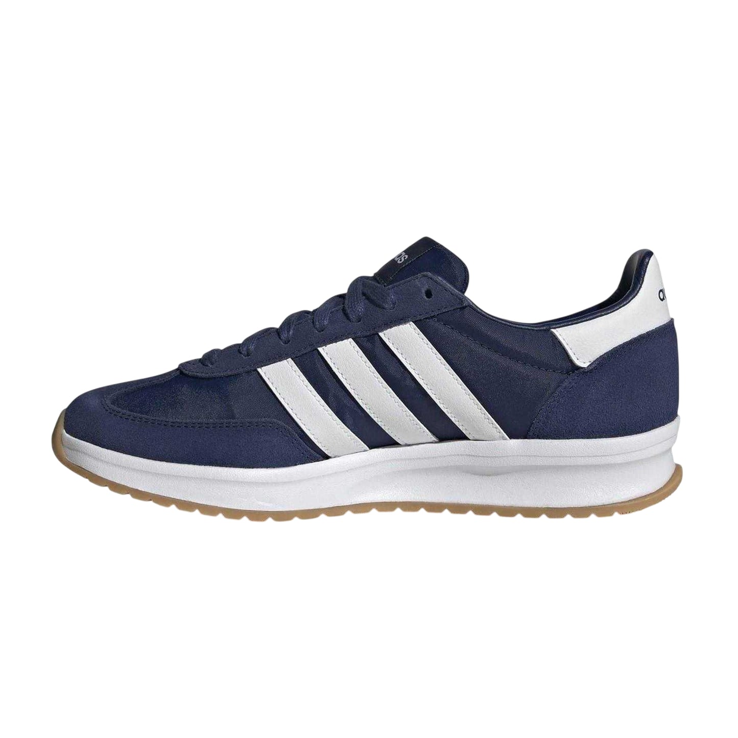 Ink-White - Side - Adidas Mens Run 70s 2.0 Stripes Leather Trainers