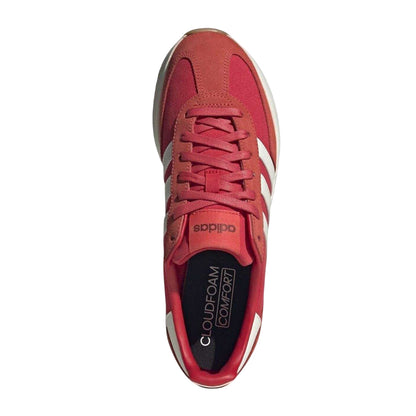 Red-White - Lifestyle - Adidas Mens Run 70s 2.0 Stripes Leather Trainers